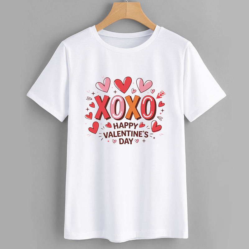 XOXO Happy Valentine's Day Graphic T-Shirt