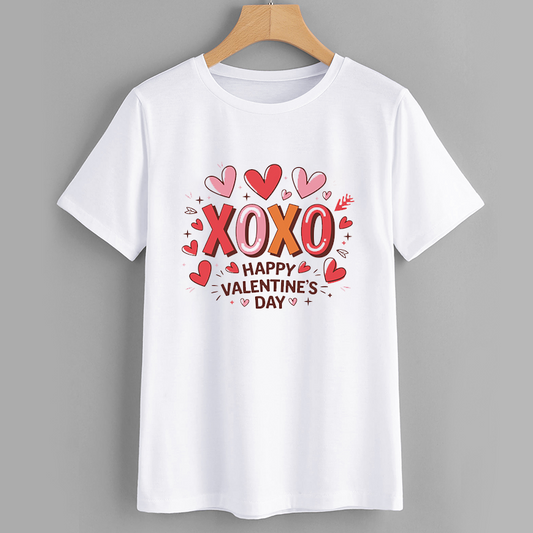 XOXO Happy Valentine's Day Graphic T-Shirt