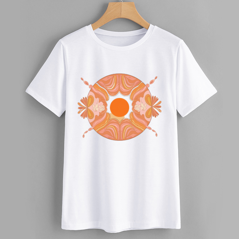 Floral Abstract Graphic T-Shirt - Summer Vibes