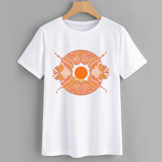 Floral Abstract Graphic T-Shirt - Summer Vibes