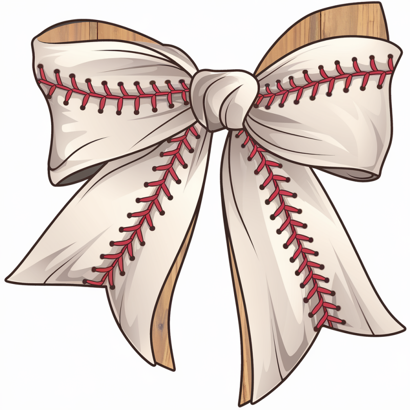 Baseball Bow Graphic T-Shirt