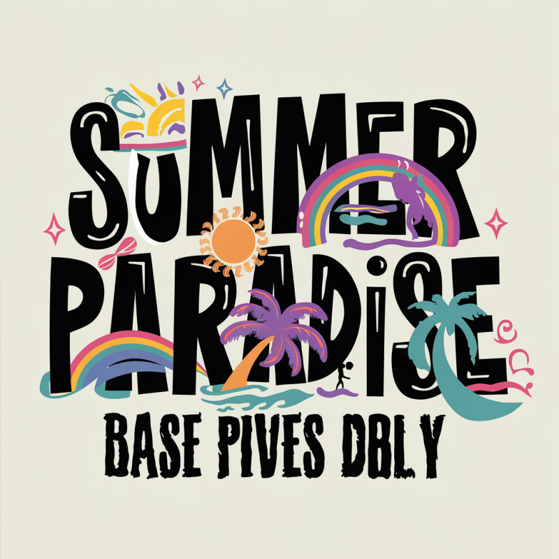 Sunshine Paradise Cotton Graphic T-Shirt