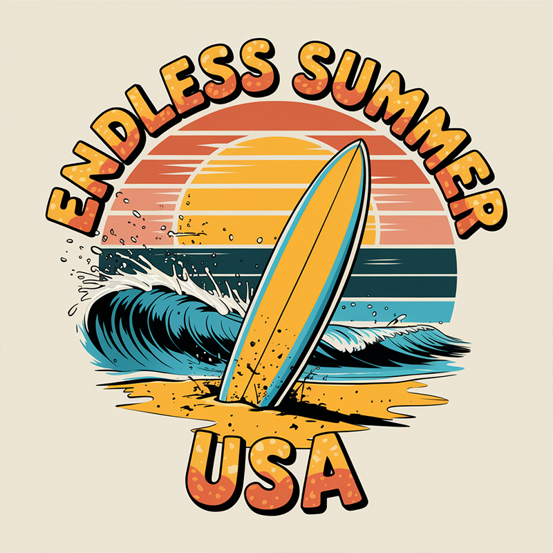 Endless Summer USA Beach Pattern Top