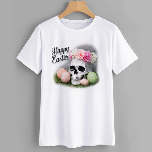 Happy Easter Skull Graphic Tee