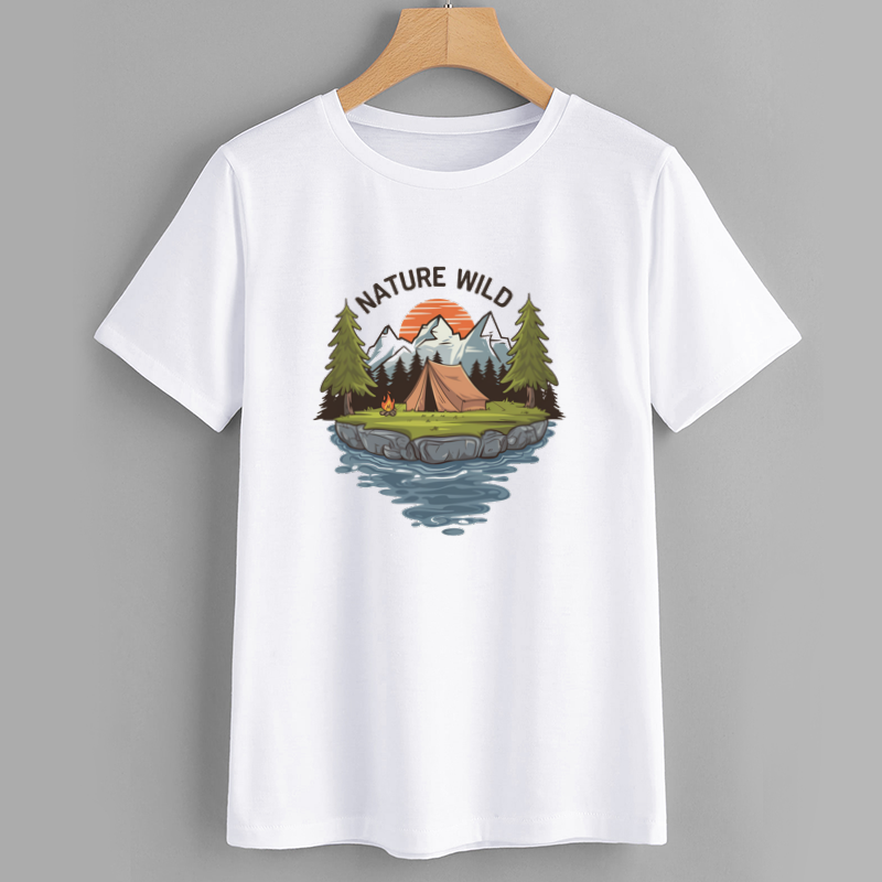 Nature Wild Cotton Graphic T-Shirt