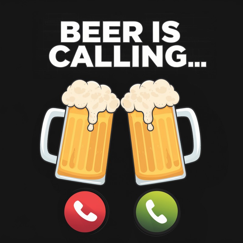 Beer is Calling Funny T-Shirt