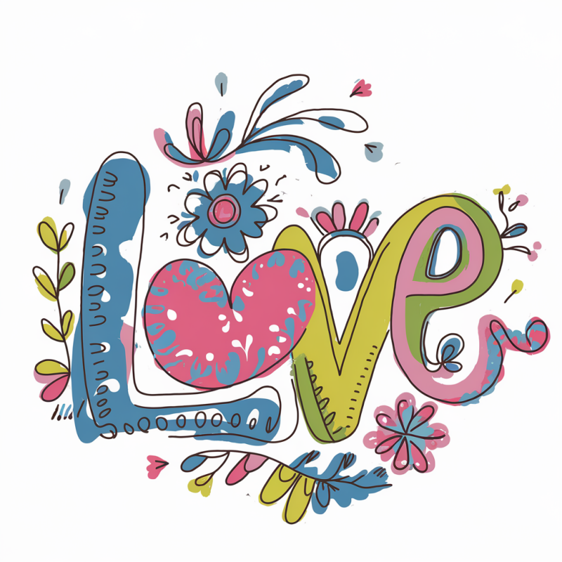 Floral Love Graphic Cotton T-Shirt