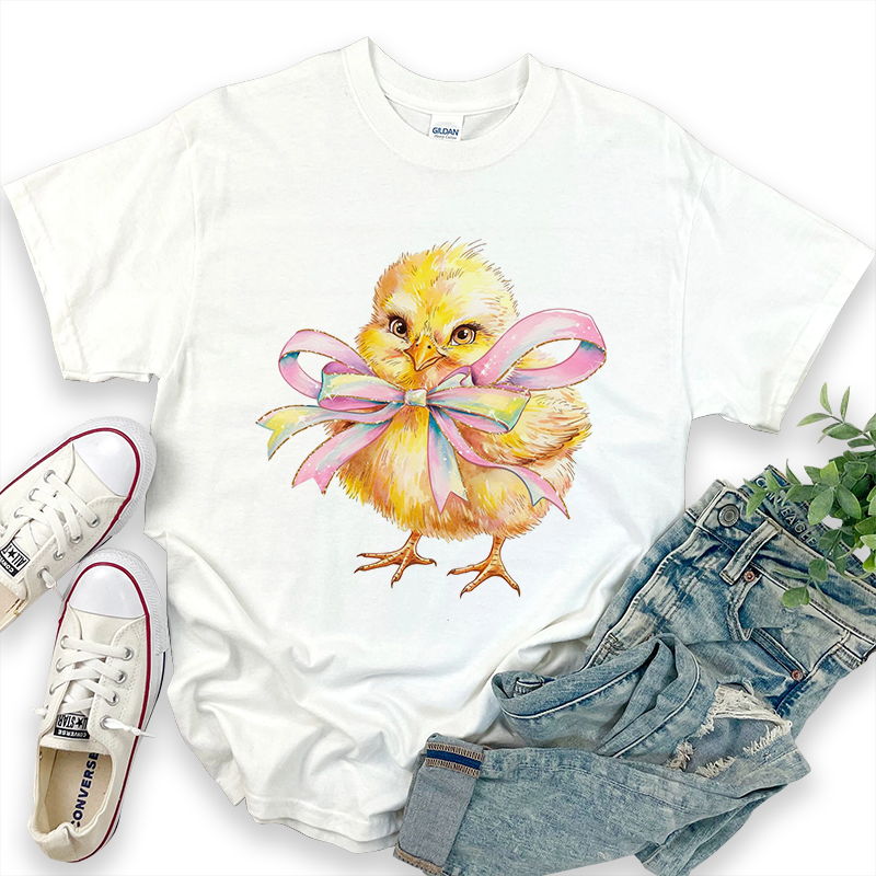 Easter Chick with Bow Tie T-shirt