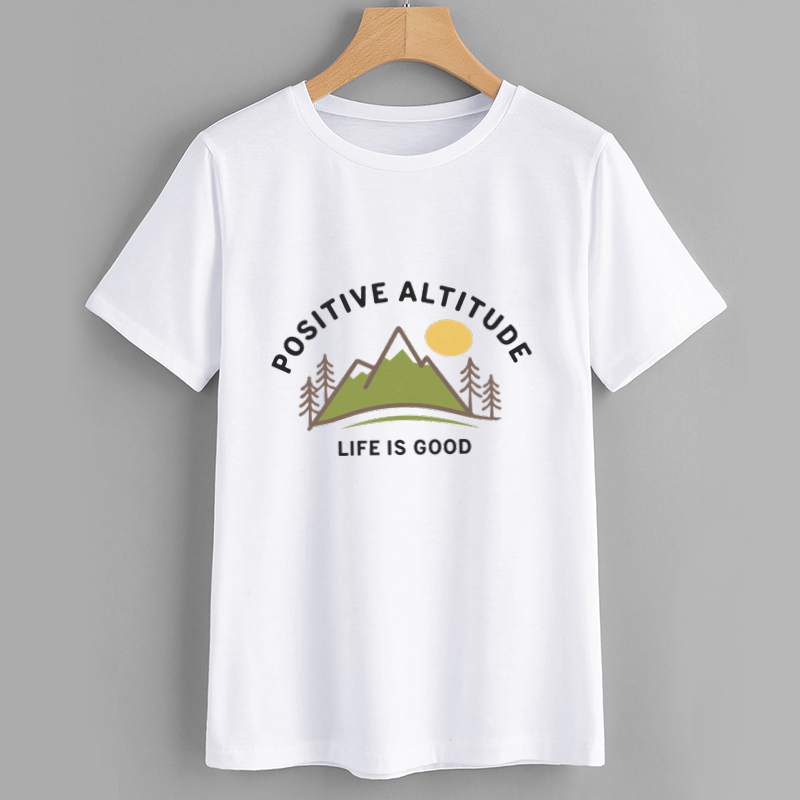 Life is Good Cotton Graphic T-Shirt