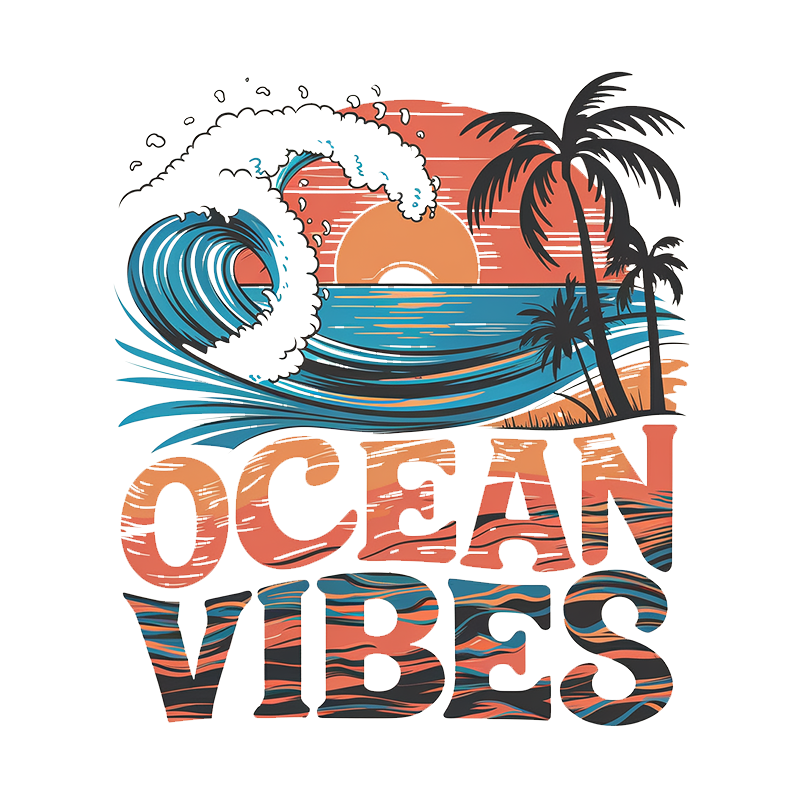 Ocean Vibes Graphic T-Shirt