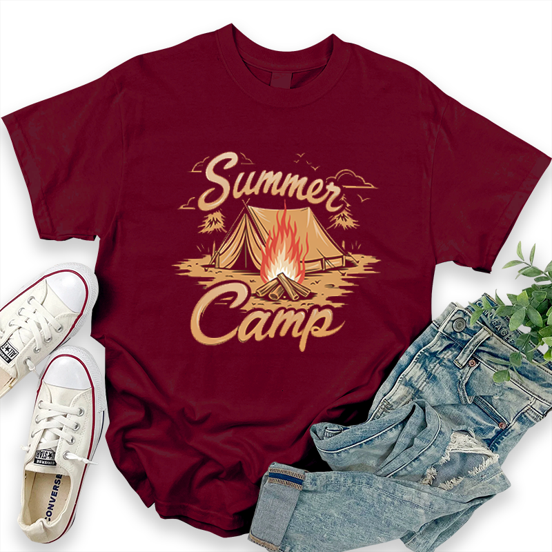 Outdoor Camping Graphic 'Summer Camp' T-Shirt