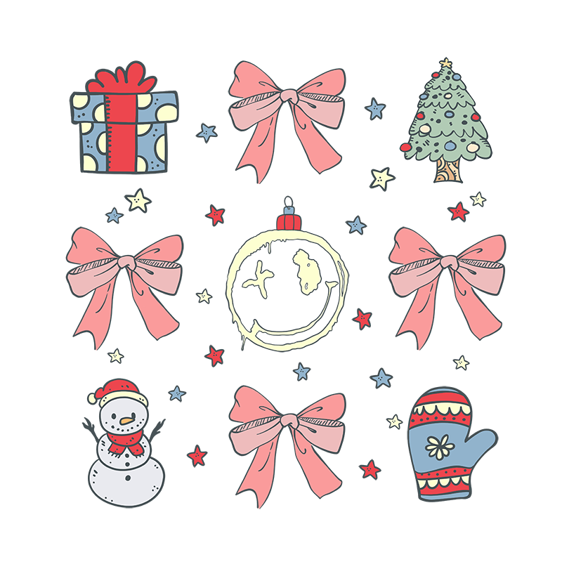 Christmas Smiley Face Top