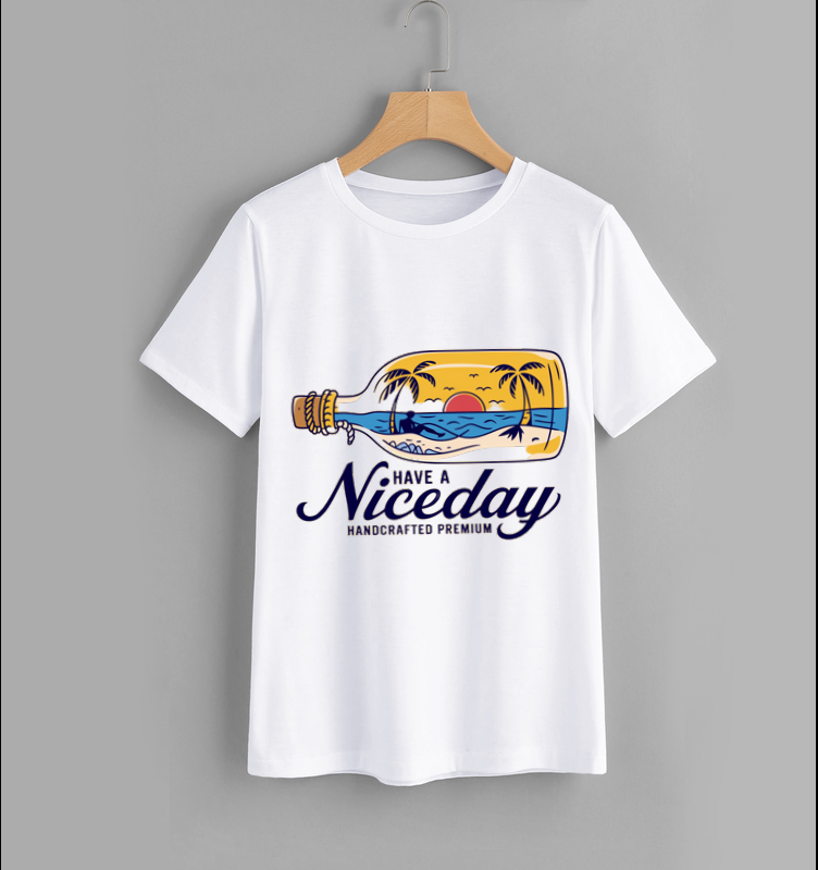 Have a Niceday Beach Graphic T-Shirt - Handcrafted Premium Casual Wear