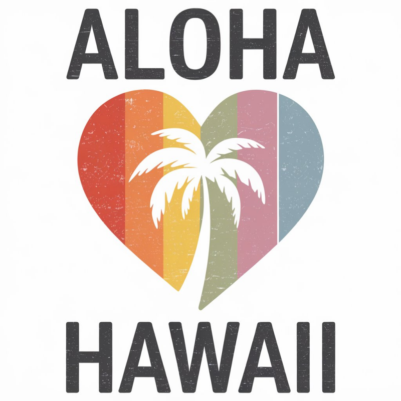 Aloha Hawaii Graphic T-Shirt