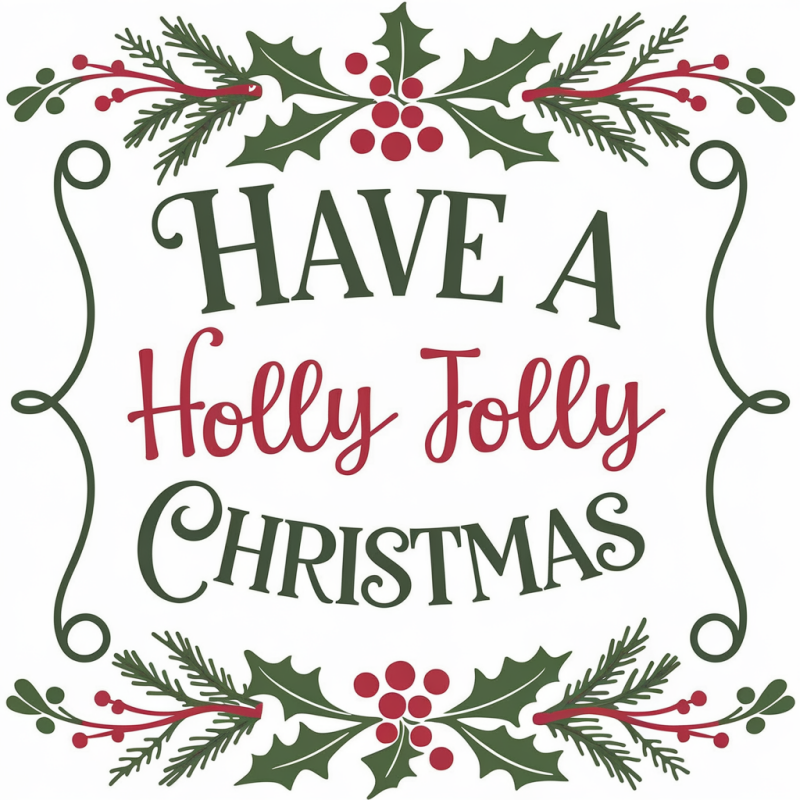 Holly Jolly Christmas Graphic Tee