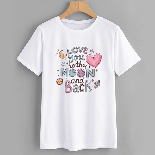 Cute Love You to the Moon and Back Graphic T-Shirt