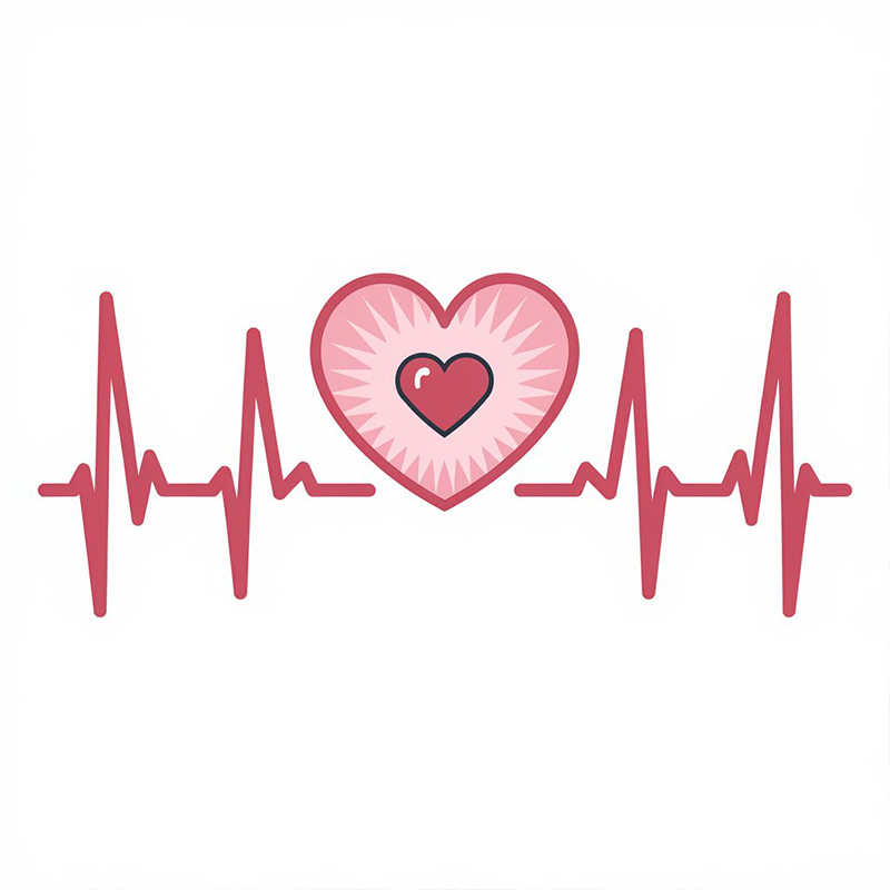 Valentine's Day Electrocardiogram Heart T-Shirt