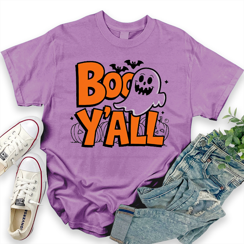 Halloween Graphic Top 'Boo Y'all' T-Shirt