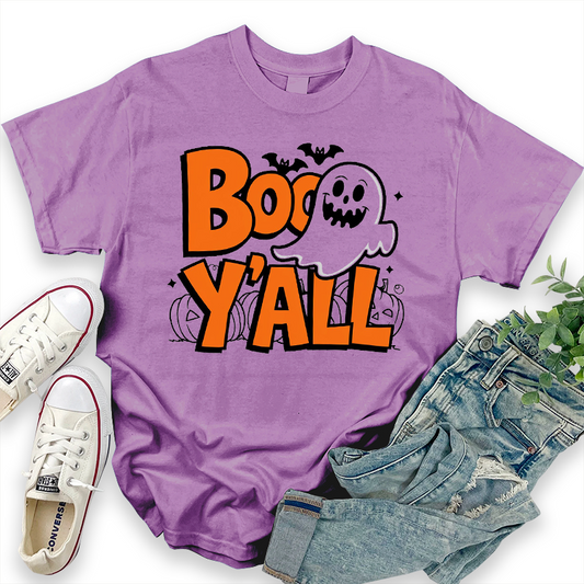Halloween Graphic Top 'Boo Y'all' T-Shirt