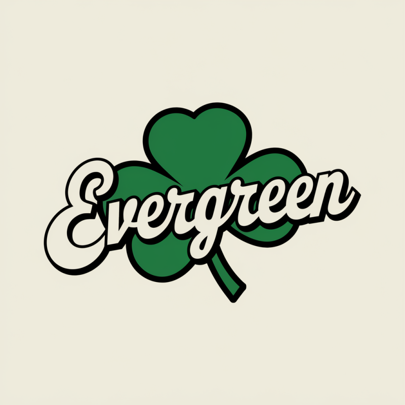Evergreen Clover Graphic T-shirt