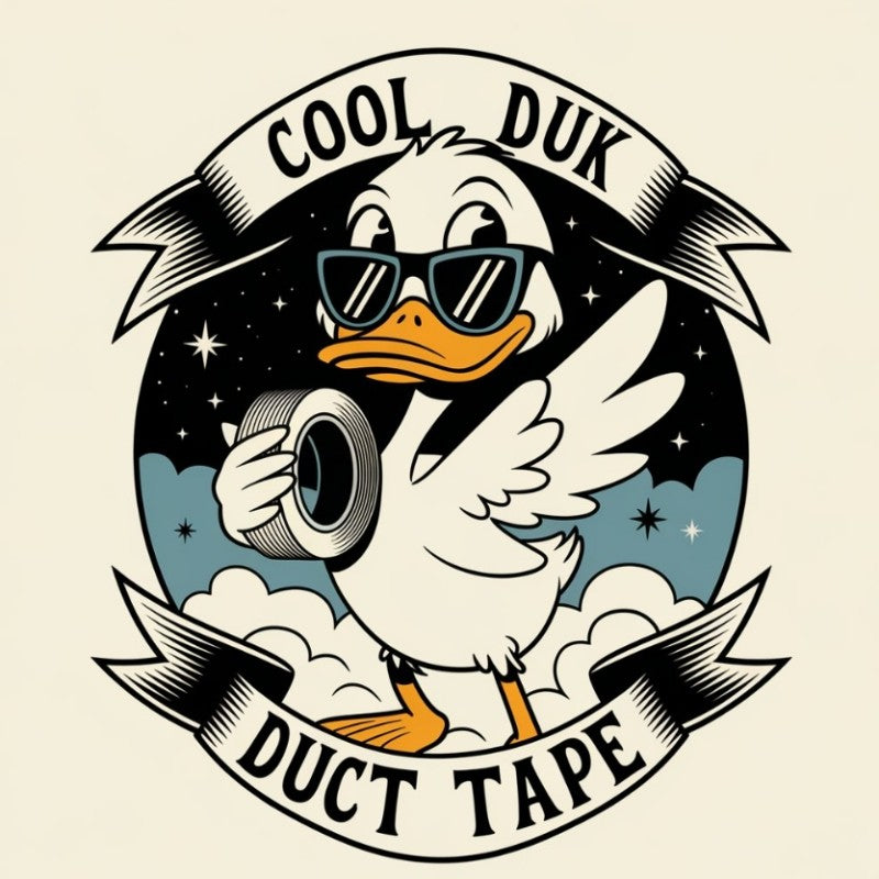 Cool Duck Duct Tape Graphic T-Shirt