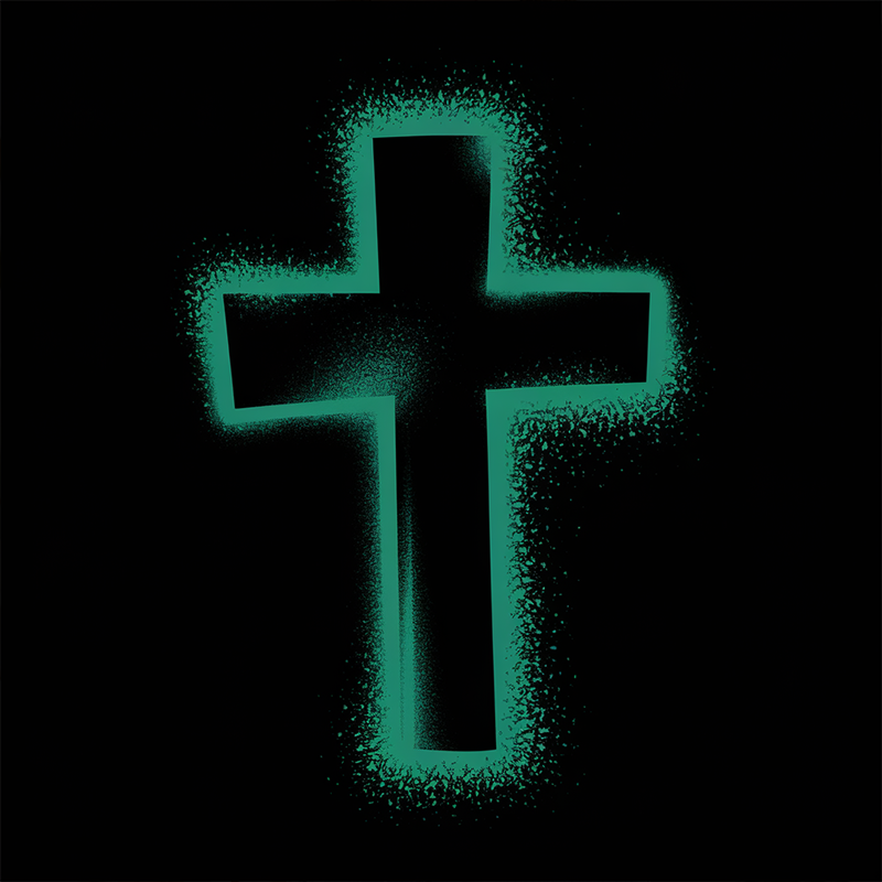 Casual Pattern Cross T-Shirt