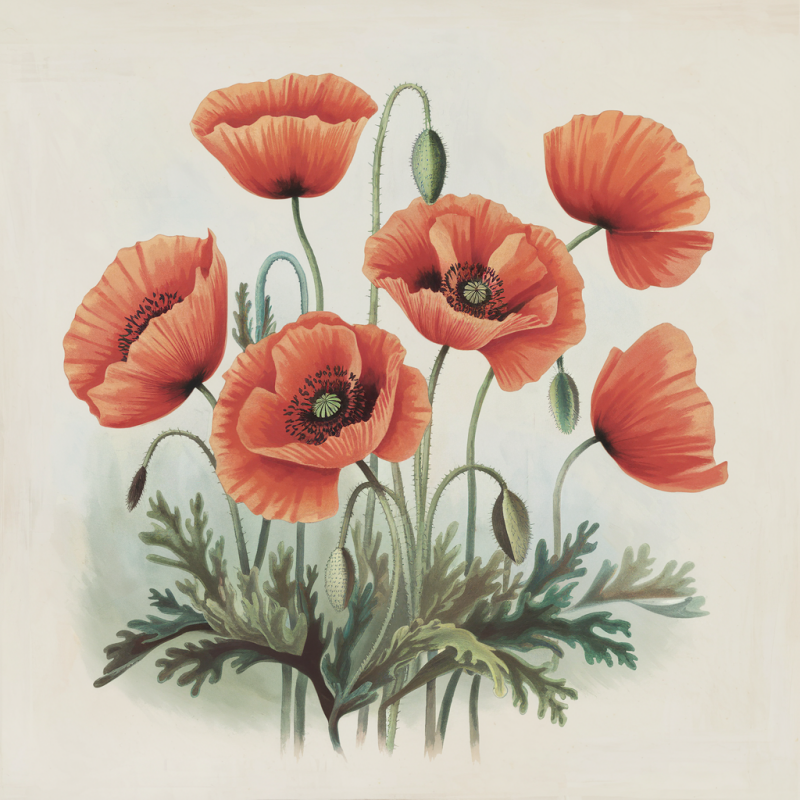 Floral Poppy Graphic T-Shirt