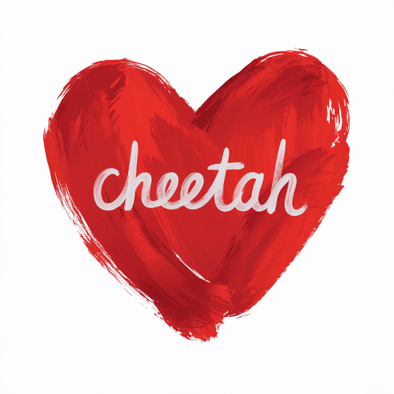 Heart Cheetah Graphic T-Shirt