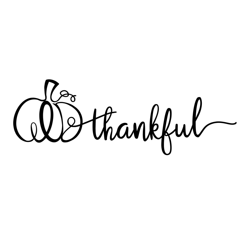 Thankful Sweatshirt with Pumpkin Design