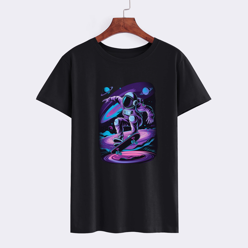 Galactic Skateboarder Astronaut T-Shirt