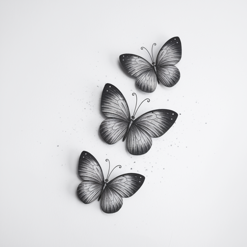 Butterfly Graphic White Cotton T-Shirt