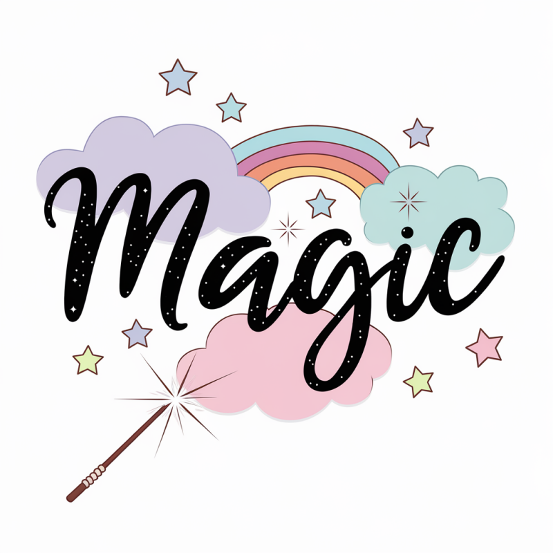 Magic Pastel Rainbow Graphic Cotton T-Shirt