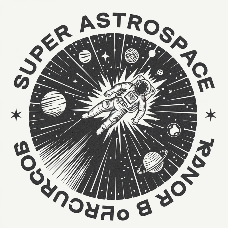 Super Astrospace Cotton Graphic T-Shirt
