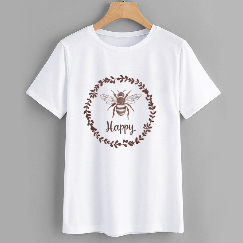 Bee Happy Graphic T-Shirt