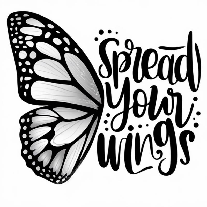 Butterfly Spread Your Wings Cotton T-Shirt