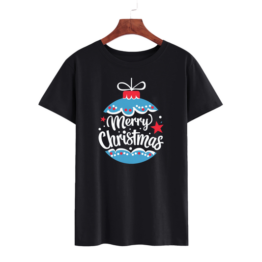 Merry Christmas Graphic Tee - Festive Holiday Shirt
