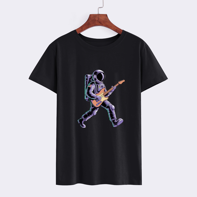 Astronaut Guitar Graphic T-Shirt