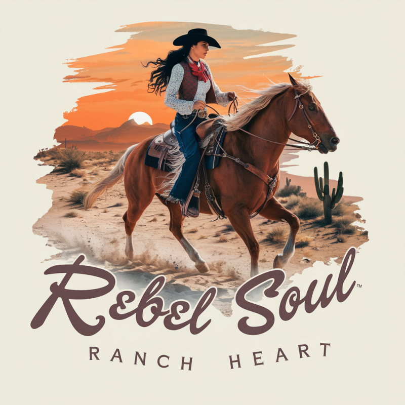 Rebel Soul Ranch Heart Cowgirl T-Shirt