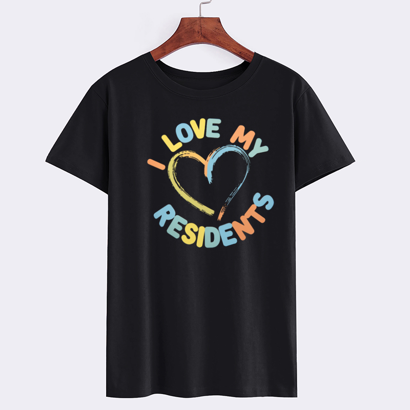 I Love My Residents Heart Graphic T-Shirt