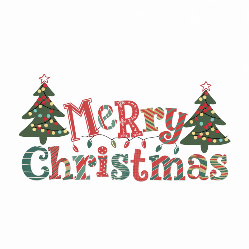 Merry Christmas Cotton T-Shirt Casual Holiday Tee