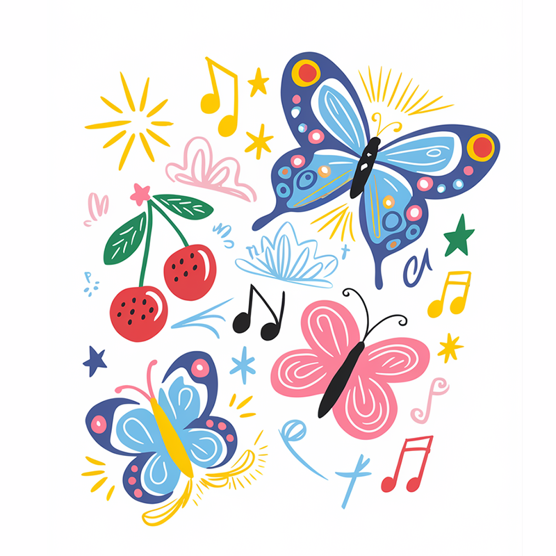 Butterfly Pattern T-Shirt