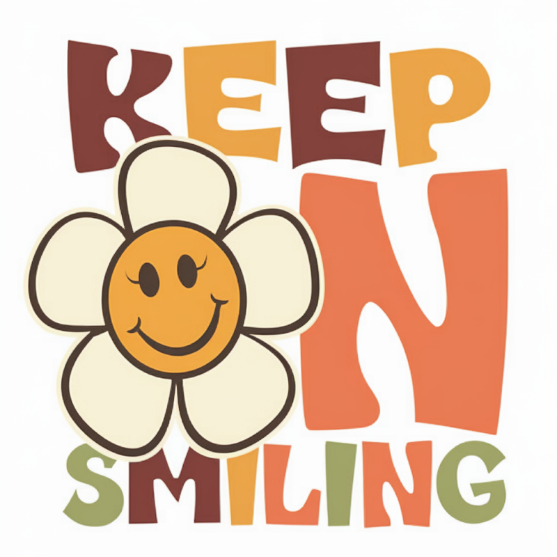 Happy Smile Cotton T-Shirt Casual Tee