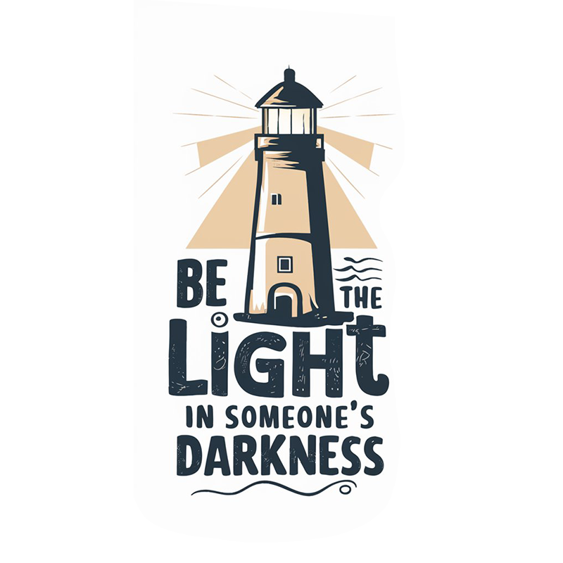 Lighthouse Pattern Top - Be the Light T-shirt
