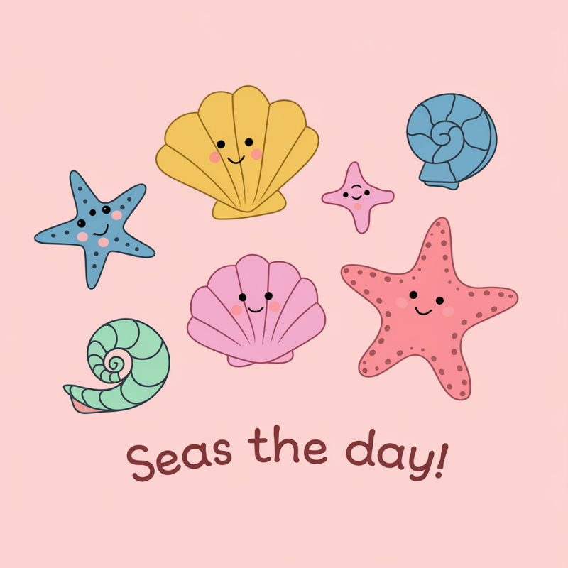 Seas the Day Ocean Graphic T-Shirt