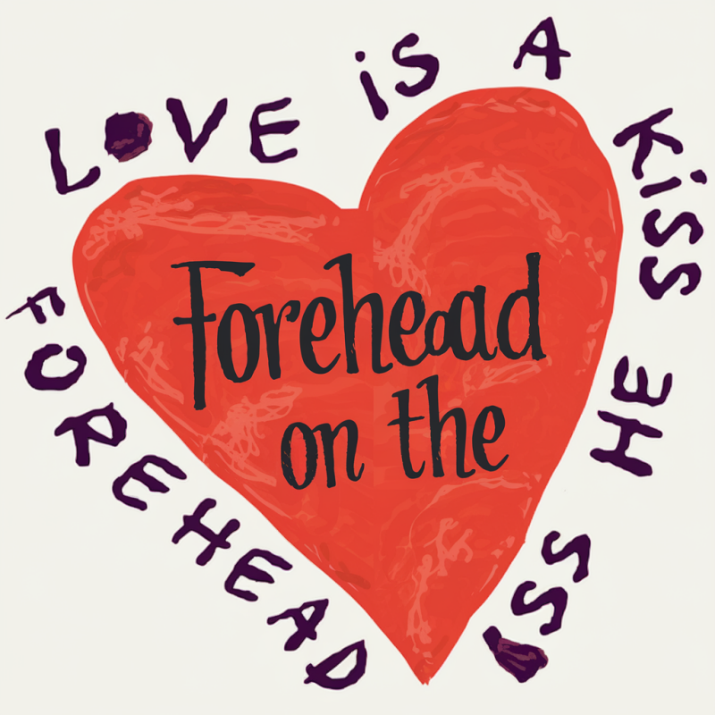 Love Is A Kiss Forehead Graphic Tee