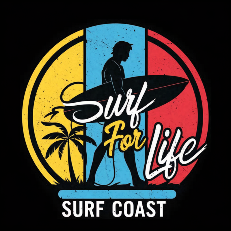 Surf For Life Graphic Tee - Beach Style T-Shirt