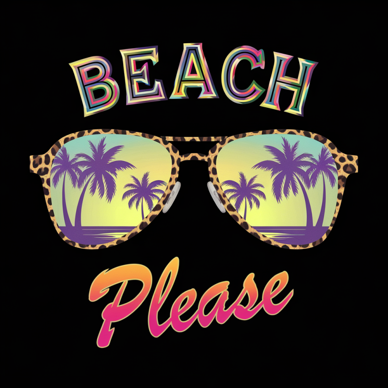 Beach Please Graphic T-Shirt