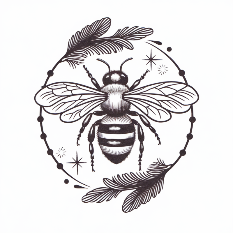 Bee Graphic Tee - Nature Inspired White T-Shirt