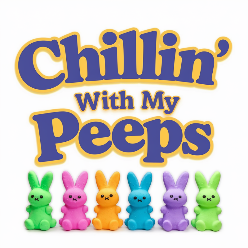 Chillin' With My Peeps Graphic T-Shirt