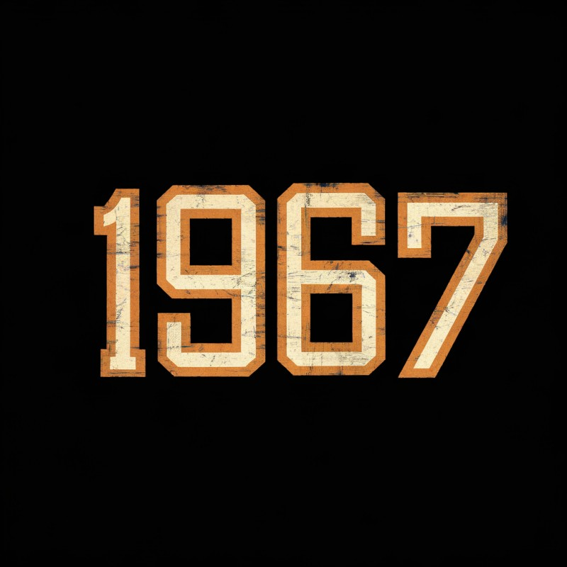 Vintage 1967 Graphic Black T-Shirt